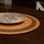 Hermia Seljuk - Honey Juego de Salvamanteles de Madera (4 piezas)